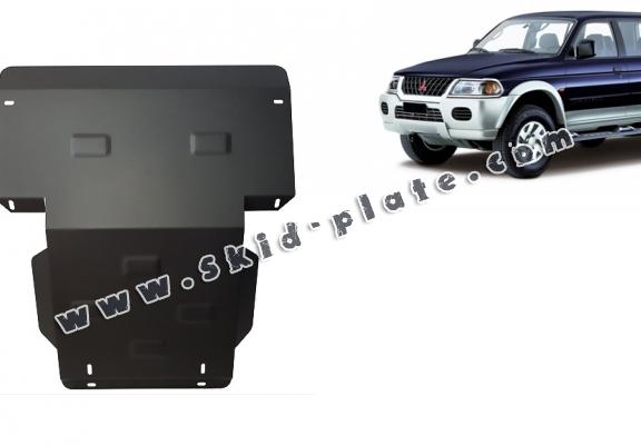 Steel skid plate for the protection of the engine and the radiator for Mitsubishi Pajero Sport 1