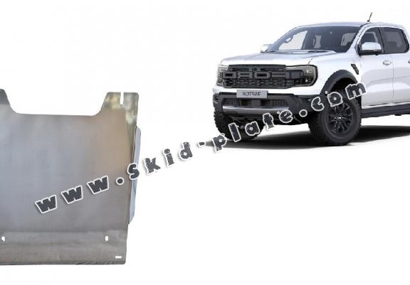 Aluminum transfer case skid plate for Ford Ranger Raptor