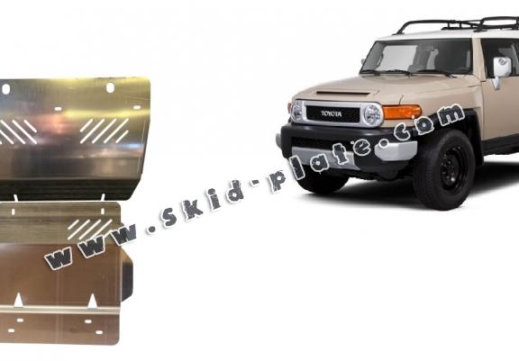 Aluminum skid plate for FJ Cruiser