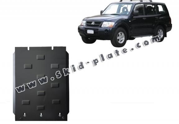 Steel gearbox skid plate for Mitsubishi Pajero 3 (V60, V70)