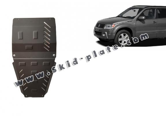 Steel gearbox and transfer case skid plate for Suzuki Grand Vitara 2