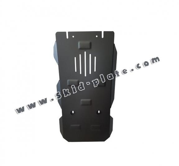 Steel manual gearbox skid plate for Porsche Cayenne