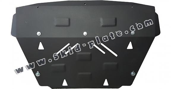 Steel radiator skid plate for BMW X3