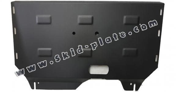 Steel skid plate for the protection of the engine and the gearbox for Ford Transit Custom