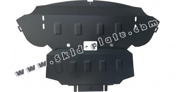 Steel skid plate for Mercedes C-Class W205