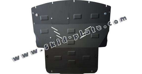 Steel skid plate for the protection of the engine and the gearbox for Smart ForFour petrol