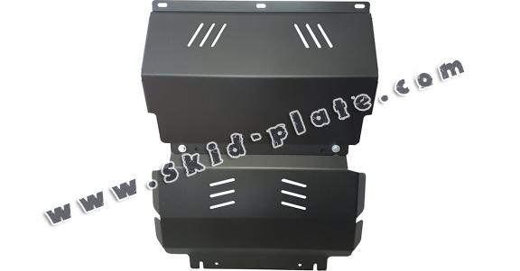 Steel skid plate for the protection of the engine and the radiator for Mitsubishi Pajero Sport 2