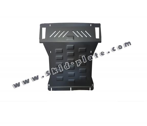 Steel skid plate for the protection of the engine and the radiator for Mitsubishi Pajero 4 (V80, V90)