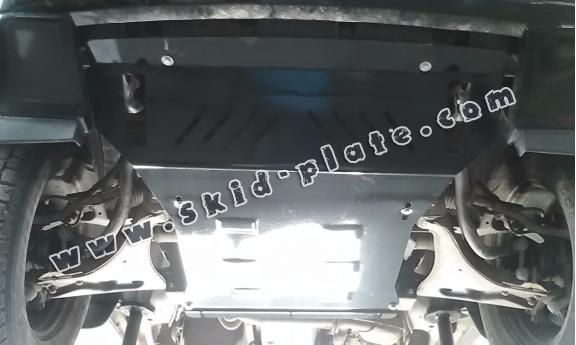 Steel gearbox skid plate for Mitsubishi Pajero 4 (V80, V90)