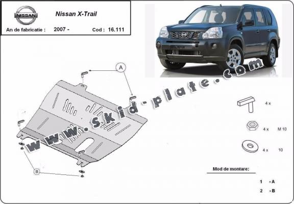 Steel skid plate for Nissan X-Trail T31