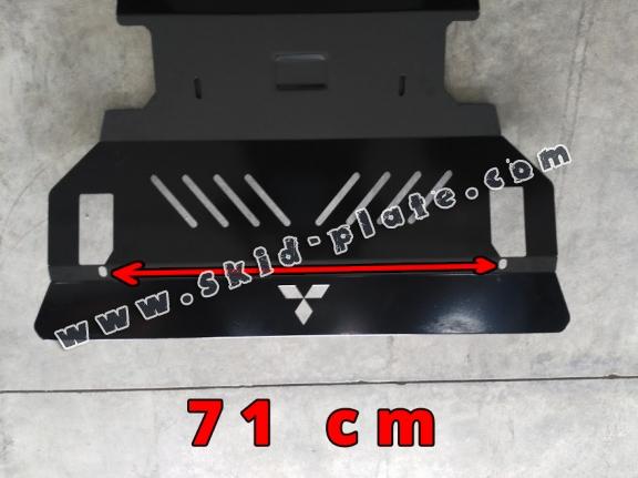 Steel skid plate for the protection of the engine and the radiator for Mitsubishi Pajero 3 (V60, V70)