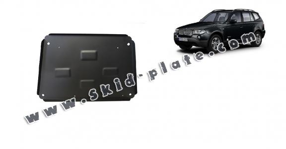 Steel skid plate for BMW X3