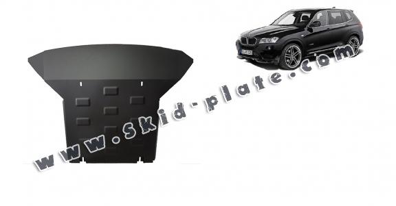 Steel skid plate for BMW X3 - F25