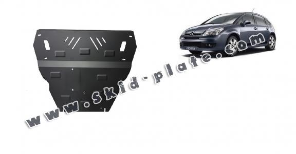 Steel skid plate for Citroen C4