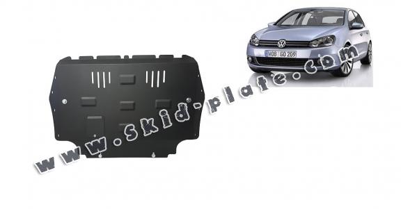 Steel skid plate for VW Golf 6