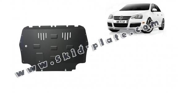 Steel skid plate for VW Jetta