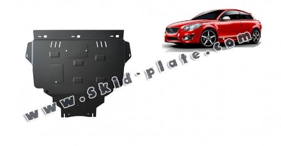 Steel skid plate for Volvo C30