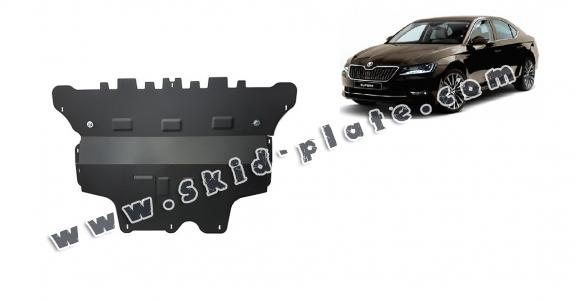 Steel skid plate for Skoda Superb - manual gearbox