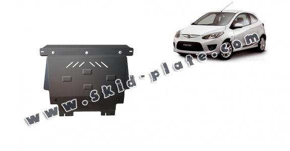 Steel skid plate for Mazda 2