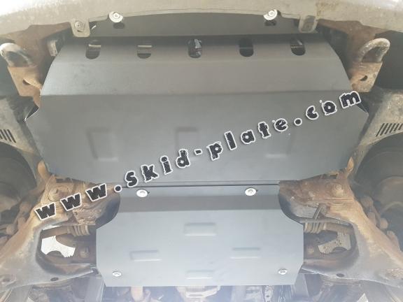 Steel skid plate for the protection of the engine and the radiator for Kia Sorento