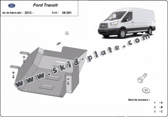 Steel AdBlue tank plate for Ford Transit