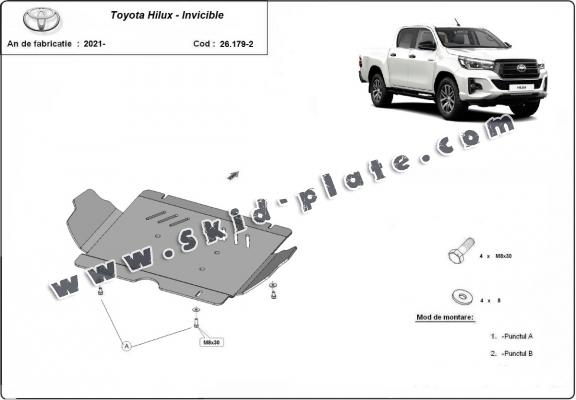 Steel skid plate for Toyota Hilux Invincible