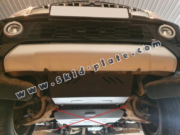 Steel radiator skid plate for Mitsubishi L200