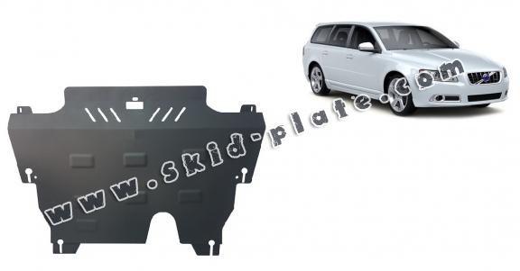 Steel skid plate for Volvo V70