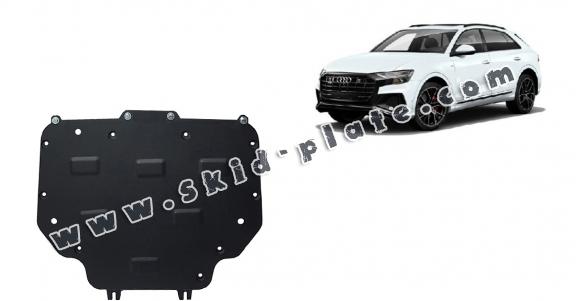 Steel gearbox skid plate for Audi Q8