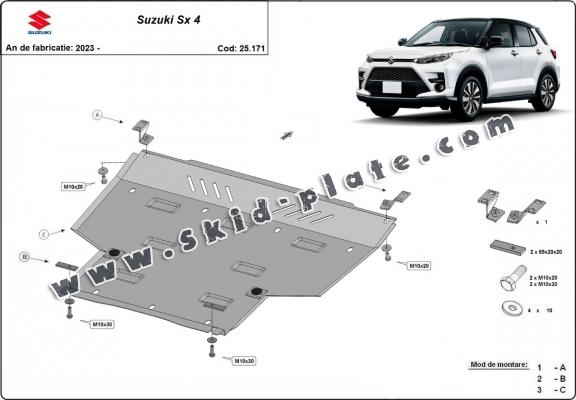 Steel skid plate for Suzuki SX 4