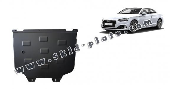 Steel gearbox skid plate for Audi A5