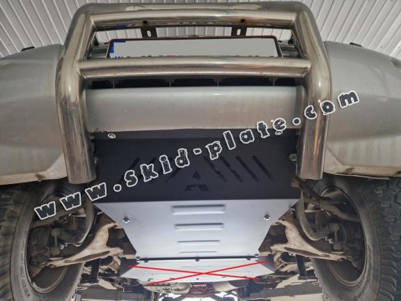 Steel skid plate for the protection of the engine and the radiator for Mitsubishi Pajero 3 (V60, V70) Vers. 2.0