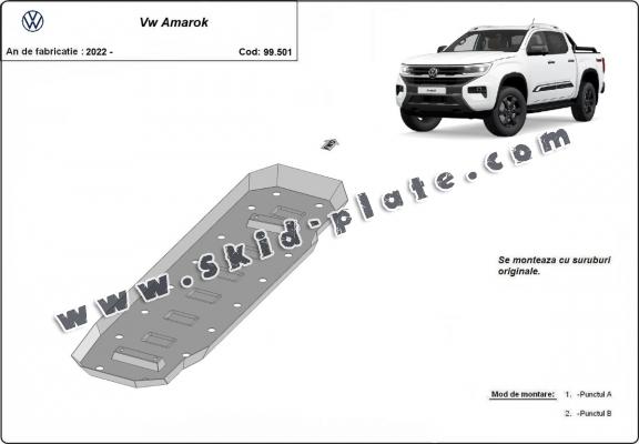 Steel fuel tank skid plate  for Volkswagen Amarok