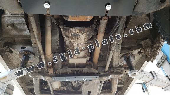 Steel gearbox and differential skid plate for Nissan Pathfinder