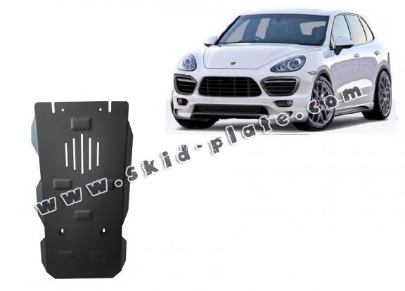 Steel manual and automatic gearbox skid plate for Porsche Cayenne