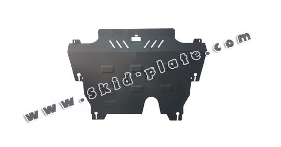 Steel skid plate for the protection of the engine and the gearbox for Volvo S80