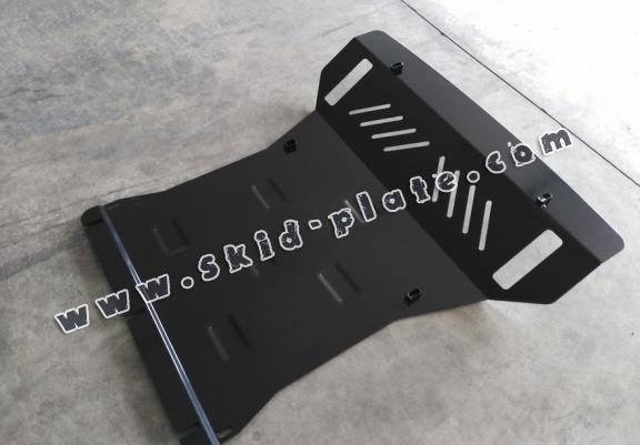 Steel skid plate for the protection of the engine and the radiator for Mitsubishi Pajero 4 (V80, V90)