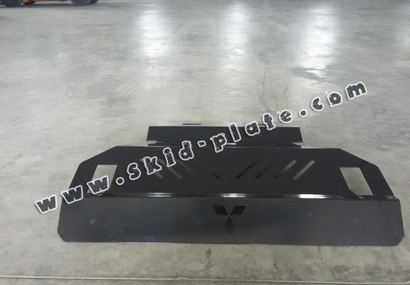 Steel skid plate for the protection of the engine and the radiator for Mitsubishi Pajero 3 (V60, V70)