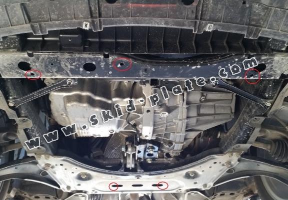 Steel skid plate for Nissan Qashqai J11