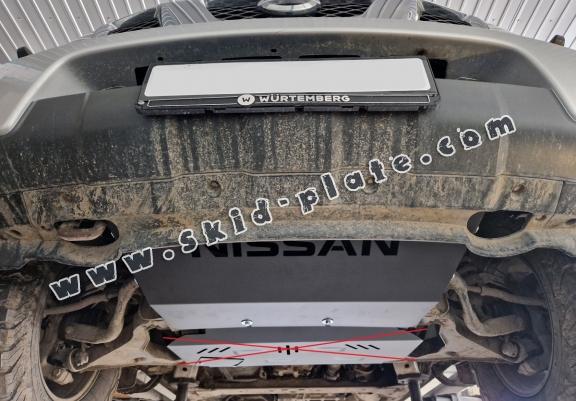 Steel radiator skid plate for Nissan Navara