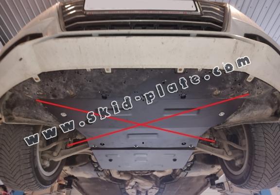 Steel gearbox skid plate for Audi A4 B9