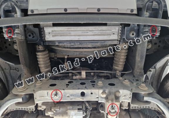 Steel radiator skid plate for Volkswagen Amarok